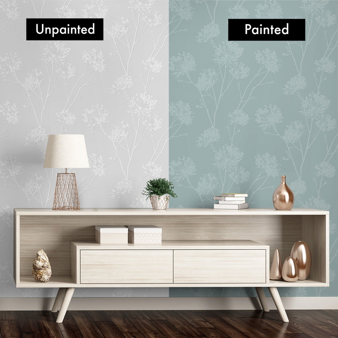Seabrook Designs Dandelion Fields White Paintable Wallpaper image 3 of 5