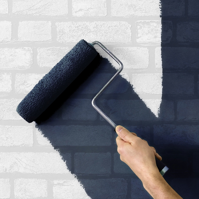 Seabrook Designs Vintage Brick White Paintable Wallpaper image 2 of 5