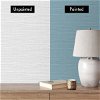 Seabrook Designs Faux Grasscloth White Paintable Wallpaper - Image 3