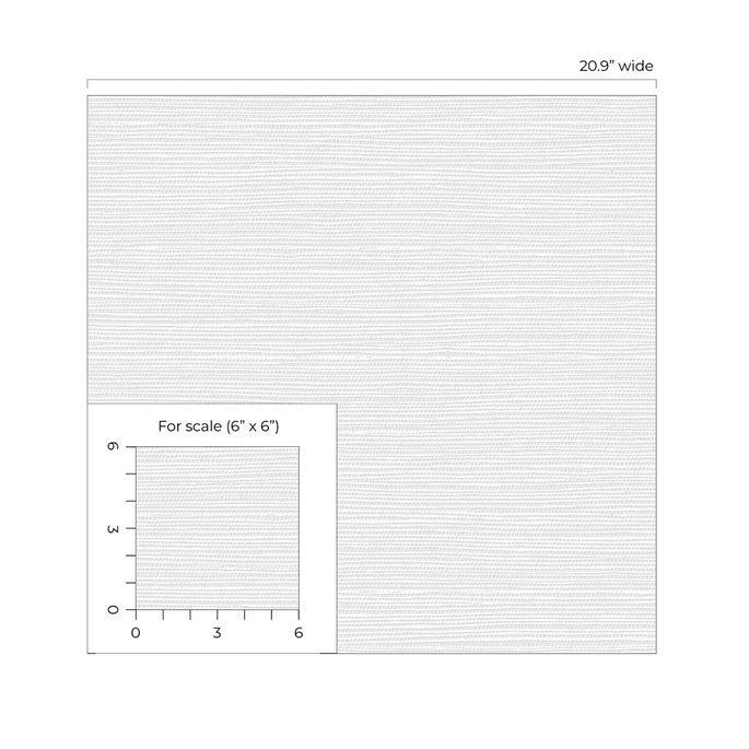 Seabrook Designs Faux Grasscloth White Paintable Wallpaper image 5 of 5
