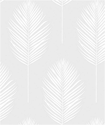 Seabrook Designs Palm Leaf White Paintable Wallpaper