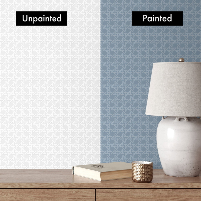Seabrook Designs Wicker White Paintable Wallpaper image 3 of 5