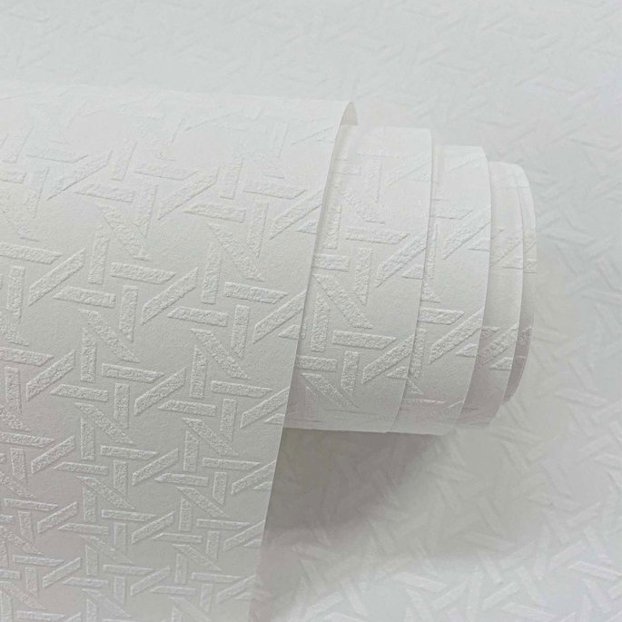 Seabrook Designs Wicker White Paintable Wallpaper image 4 of 5
