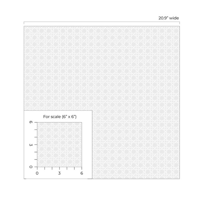 Seabrook Designs Wicker White Paintable Wallpaper image 5 of 5