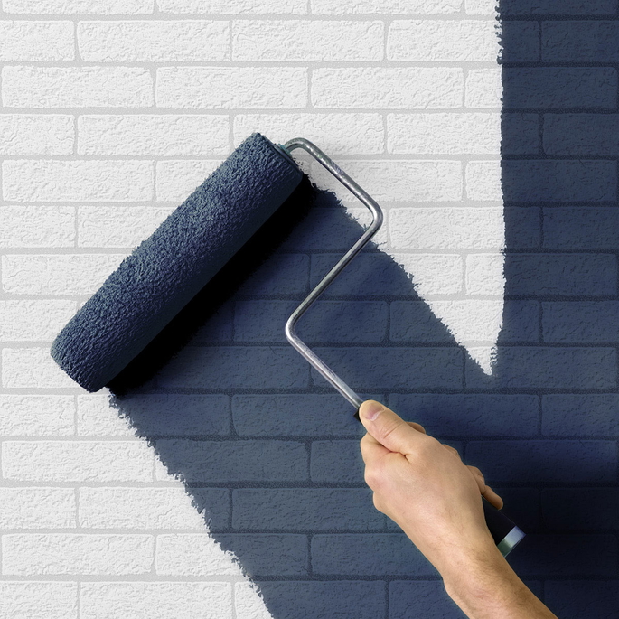 Seabrook Designs Limestone Brick White Paintable Wallpaper image 2 of 5