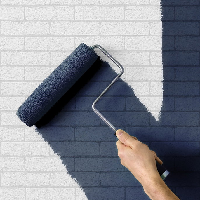 Seabrook Designs Limestone Brick White Paintable Wallpaper image 2 of 5
