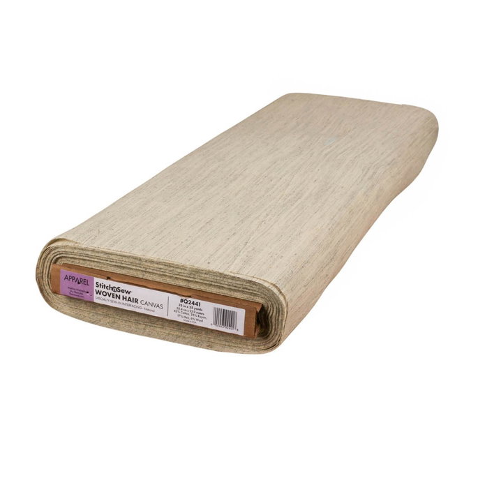Therm O Web StitchnSew Woven Hair Canvas Sew-in Interfacing - Natural image 3 of 3