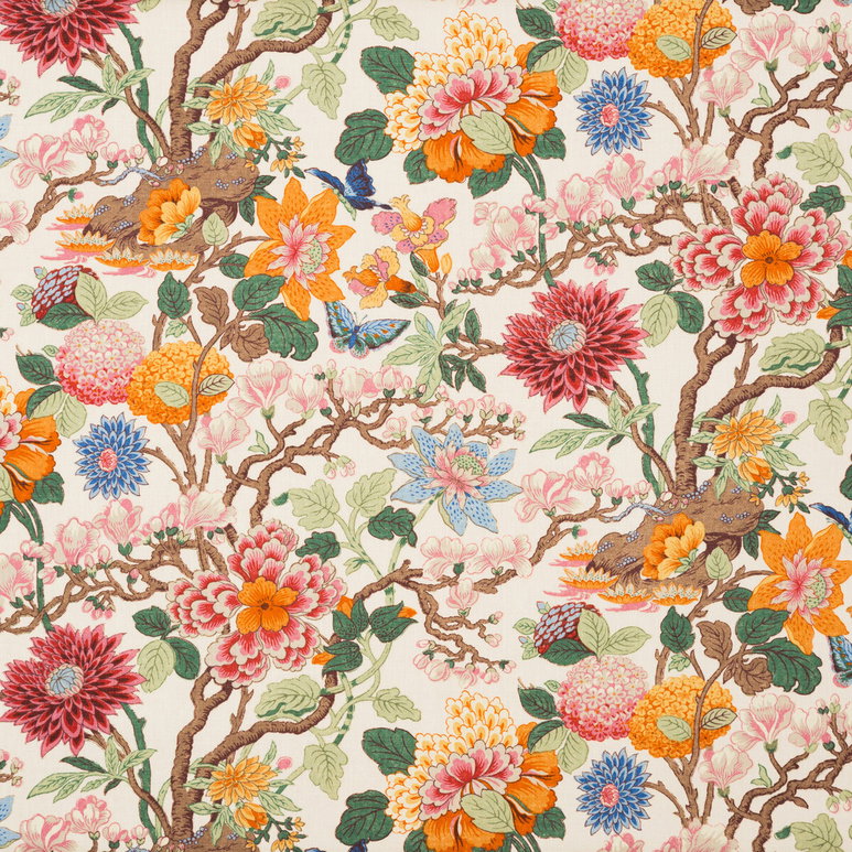 GP &amp; J Baker Magnolia Cream/Blue Fabric