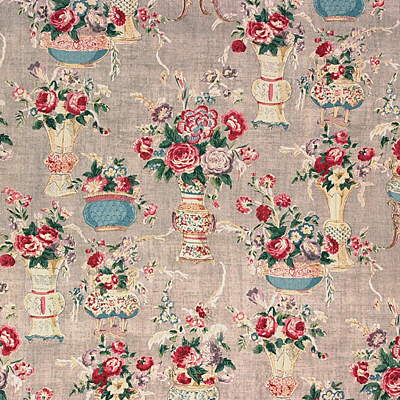 GP &amp; J Baker Blush China Grey Fabric