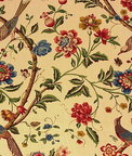 GP & J Baker Elinors Chinese Cream/Brick Fabric