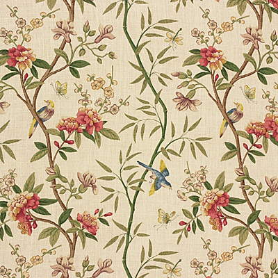 GP &amp; J Baker Peony &amp; Blossom Sage/Beige Fabric