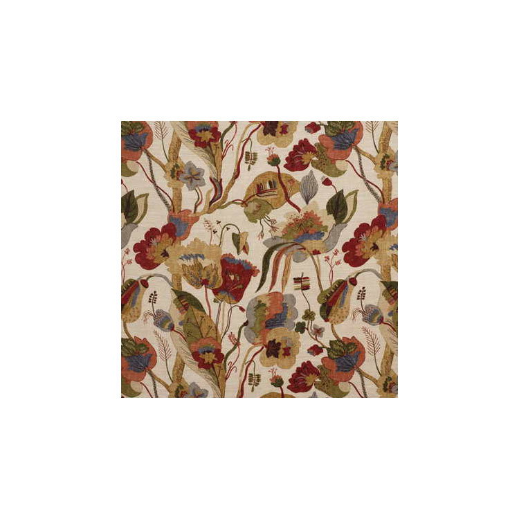 GP &amp; J Baker California Red/Cream Fabric