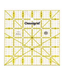 Omnigrid Quilter's Ruler with Angles - 6" x 6"