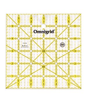 Omnigrid Quilter's Ruler with Angles - 6 inch x 6 inch