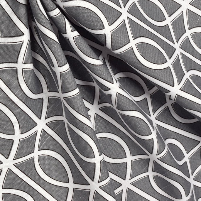 Robert Allen @ Home Bella Porte Charcoal Fabric image 3 of 3