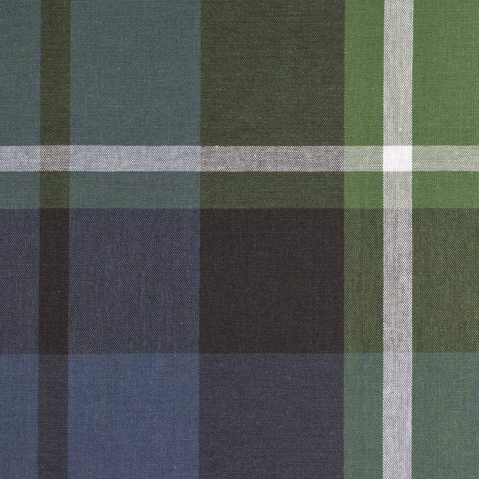 Robert Allen @ Home Plaid Glen Navy Green Fabric image 2 of 3