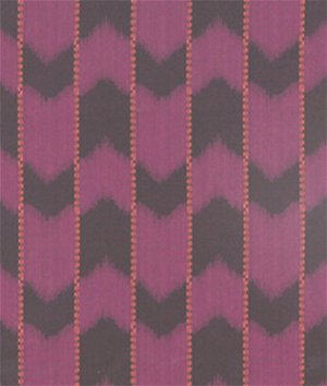 Robert Allen Contract Ikat Satin Rhubarb Fabric