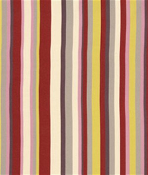 Robert Allen Eos Stripe Classic Crimson Fabric