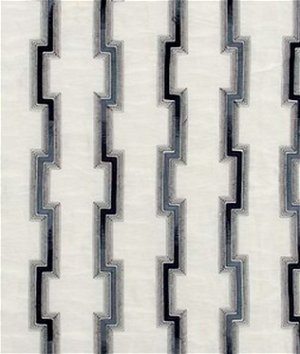 Beacon Hill Hashi Fret Navy Fabric