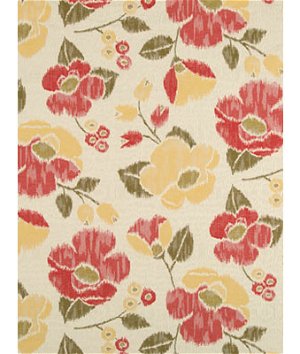 Robert Allen @ Home Vivid Posey Backed Coral Fabric