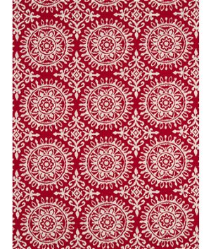 Robert Allen @ Home Suzani Strie Red Lacquer Fabric