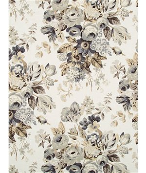 Robert Allen @ Home Medley Blooms Pewter Fabric