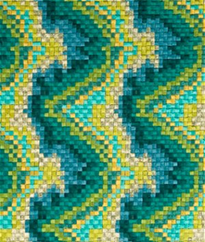 Beacon Hill Copa Mosaic Oasis Green Fabric