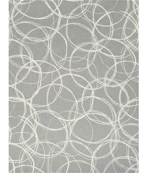 Robert Allen @ Home Hand Circles Greystone Fabric