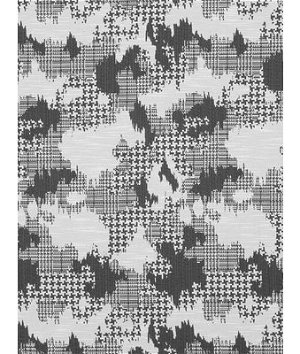 Robert Allen @ Home Plaid World Charcoal Fabric