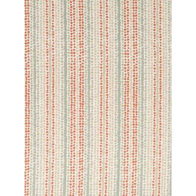 Robert Allen @ Home Stipple Railroaded Backed Coral Fabric