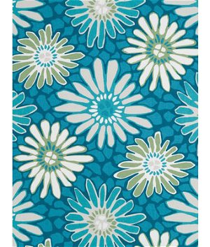 Robert Allen @ Home Tactile Bloom Turquoise Fabric