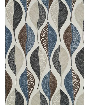 Robert Allen @ Home Woodblock Leaf Twilight Fabric