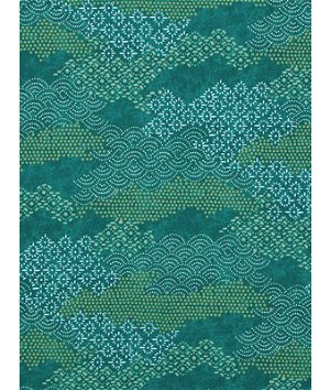 Robert Allen @ Home Cotton House Marrakech Green Fabric