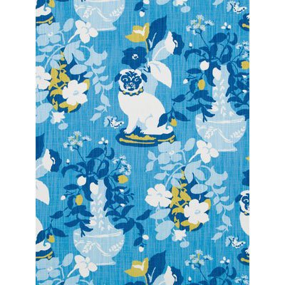 Robert Allen @ Home Manor Born Island Blue Fabric