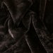 Black Faux Rabbit Fur Fabric