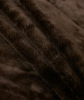 Brown Faux Rabbit Fur Fabric