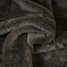 Dark Grey Faux Rabbit Fur Fabric