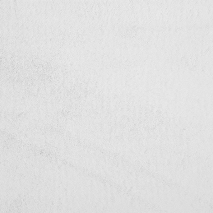 White Faux Rabbit Fur Fabric image 2 of 2