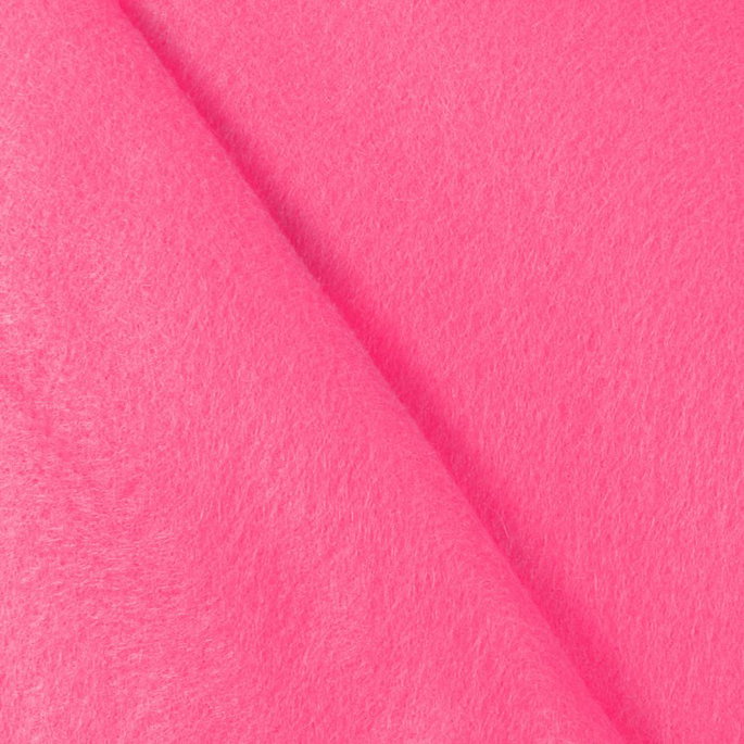 Candy Pink Felt Fabric image 2 of 2