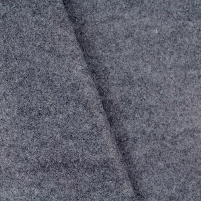 Heather Grey Felt Fabric image 2 of 2