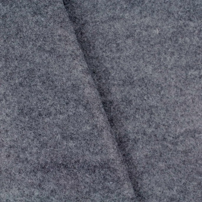 Heather Grey Felt Fabric image 2 of 2