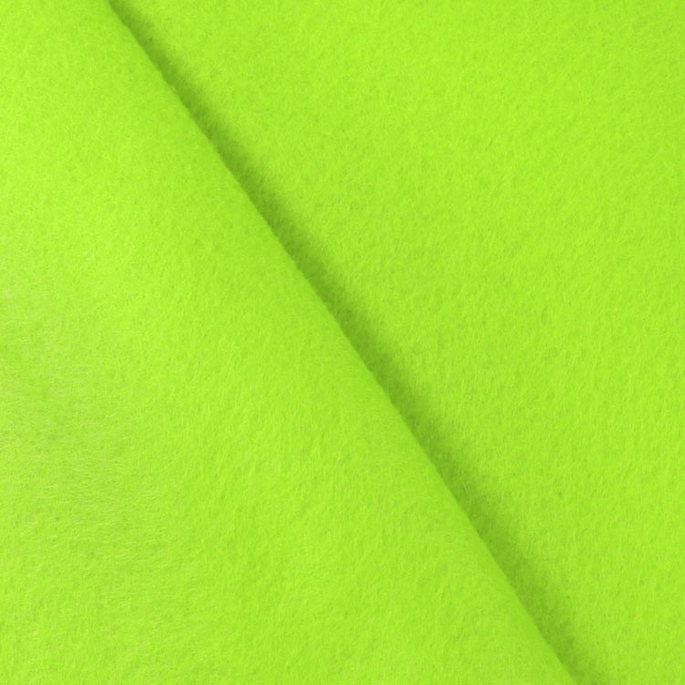 Neon Green Felt Fabric image 2 of 2