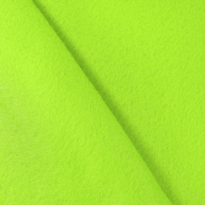 Neon Green Felt Fabric image 2 of 2