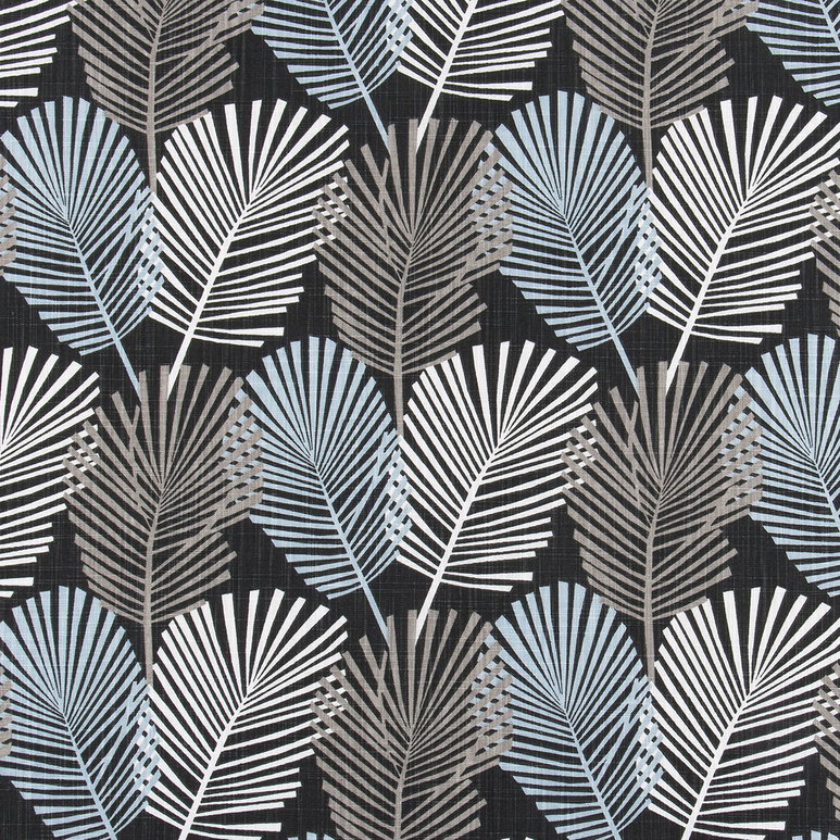 Premier Prints Rain Forest Mineral Blue Slub Canvas Fabric