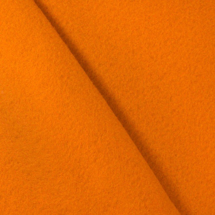 Smooth Light Orange Felt Fabric Background. Seamless Square