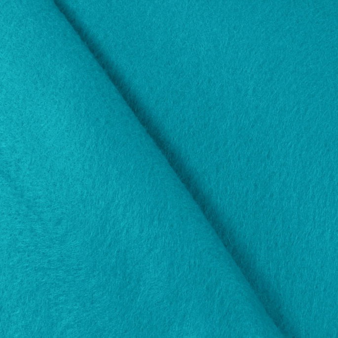 Turquoise Felt Fabric image 2 of 2