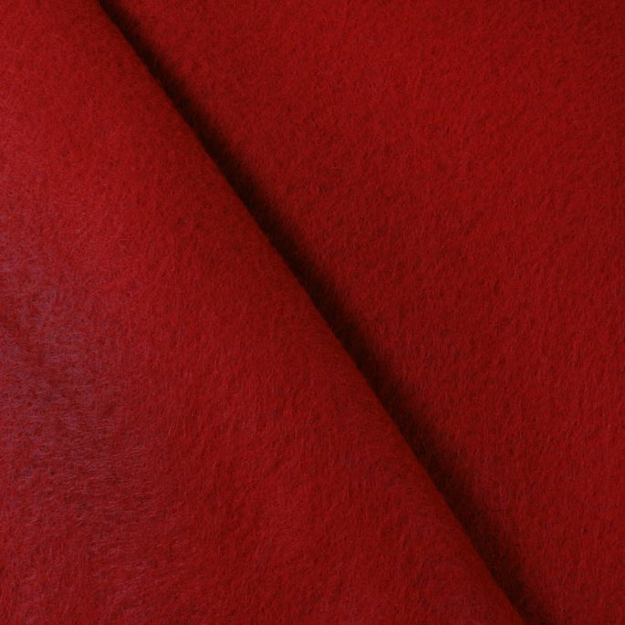 Ruby Red Felt Fabric image 2 of 2
