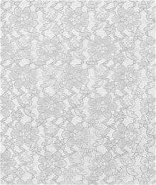 Silver Raschel Lace Fabric