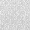 Silver Raschel Lace Fabric - Image 1