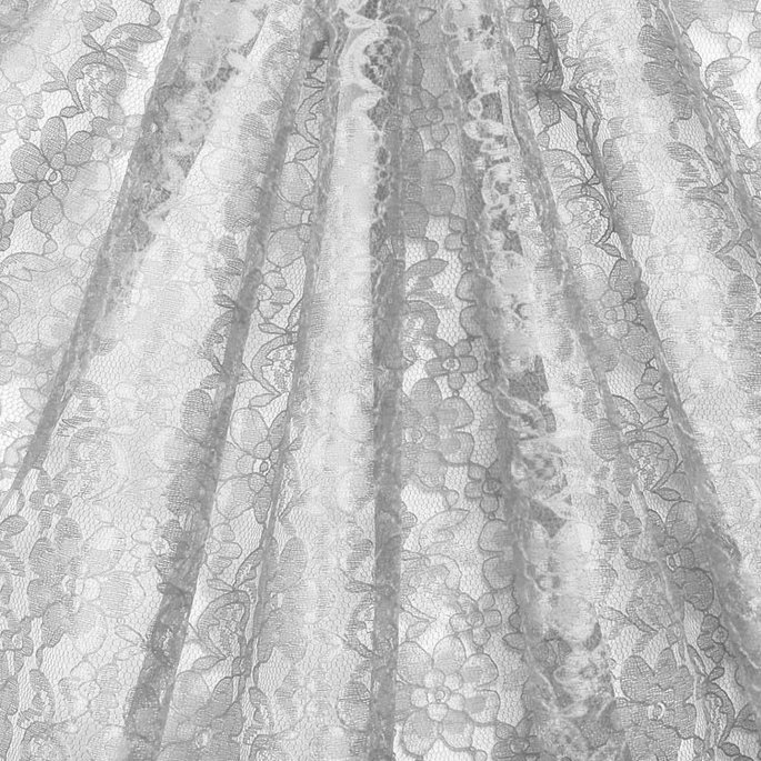 Silver Raschel Lace Fabric image 2 of 2